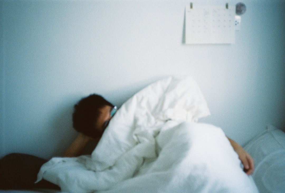Illustration of Sleep hygiene for insomnia evening routine checklist and calm bedroom cues