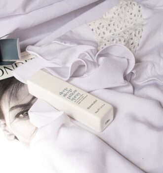 Nighttime Skin Care Routine with a tidy bedside table, soft light, and simple care products arranged for an easy evening reset.