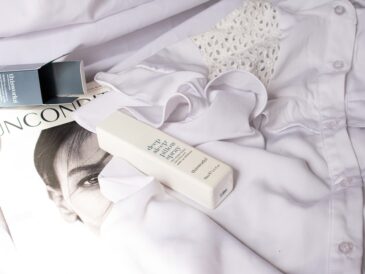 Nighttime Skin Care Routine with a tidy bedside table, soft light, and simple care products arranged for an easy evening reset.