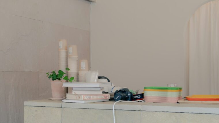 Cover image for skin maintenance routine with simple bottles, towel, water glass, and sunrise/moon icons