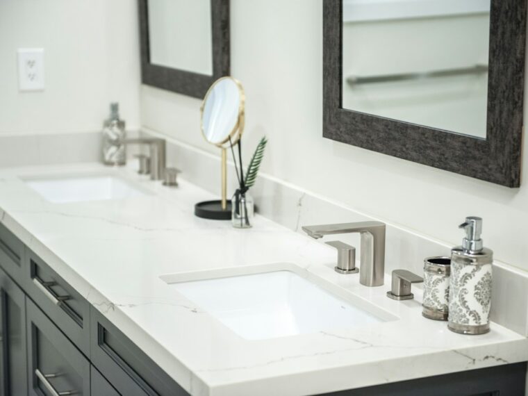 Minimal cover showing gentle creams and water faucet for a sensitive-skin routine