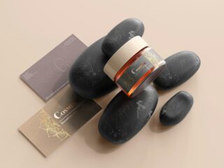 Hand applying fragrance-free cream as part of an eczema removal routine